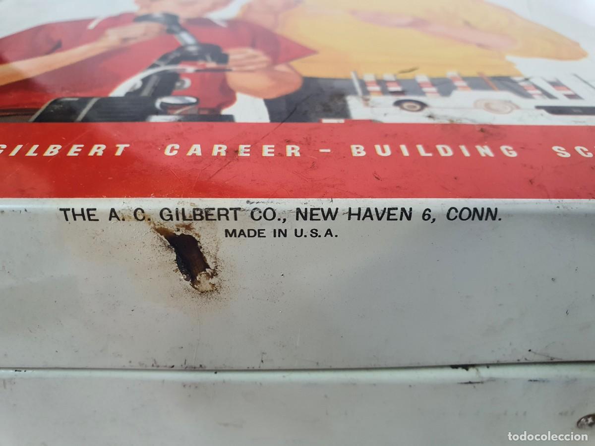 Antig&uuml;edades: Caja de microsc&oacute;pio Gilbert, USA a&ntilde;os 60. - Foto 5