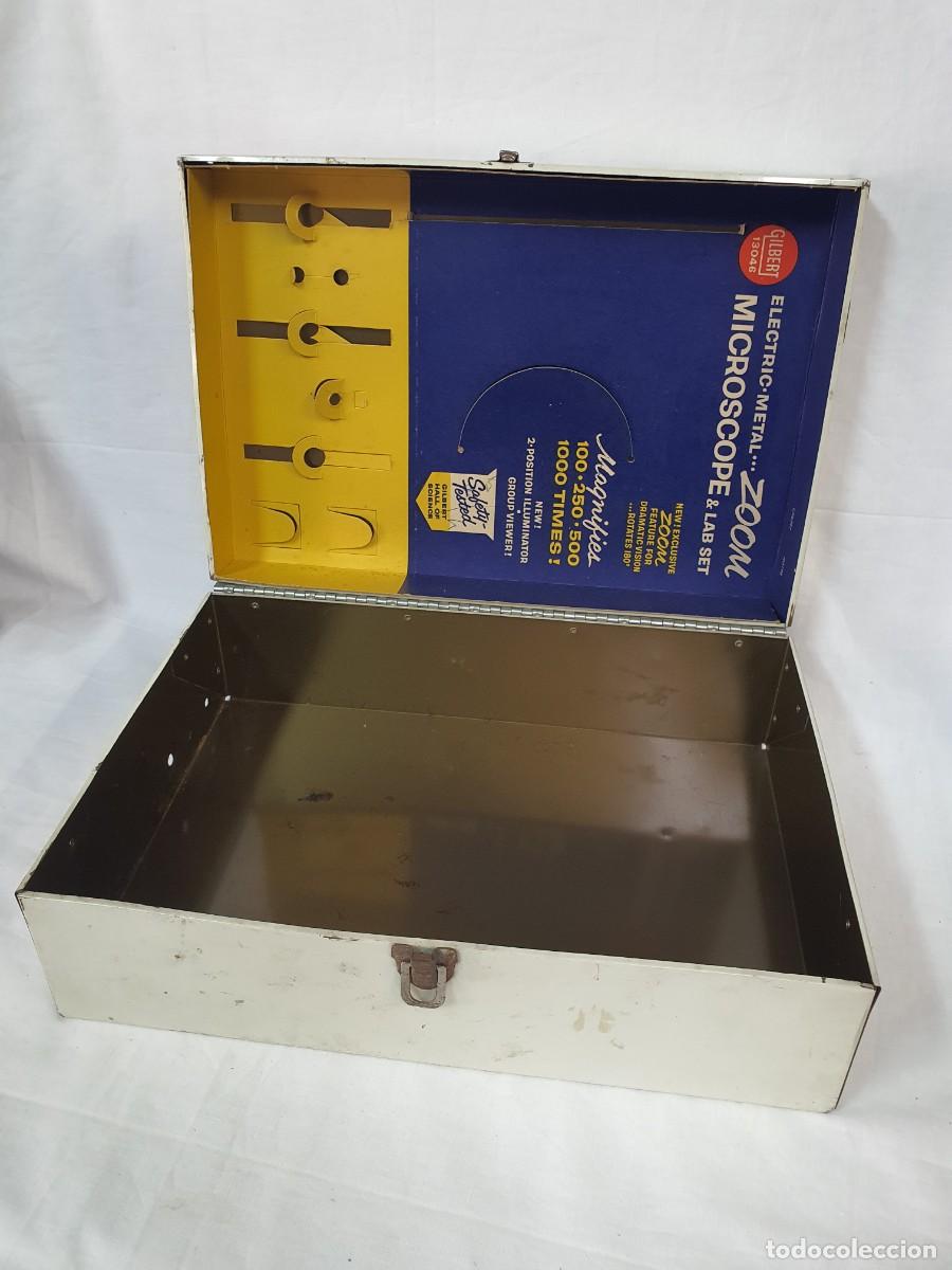Antig&uuml;edades: Caja de microsc&oacute;pio Gilbert, USA a&ntilde;os 60. - Foto 6