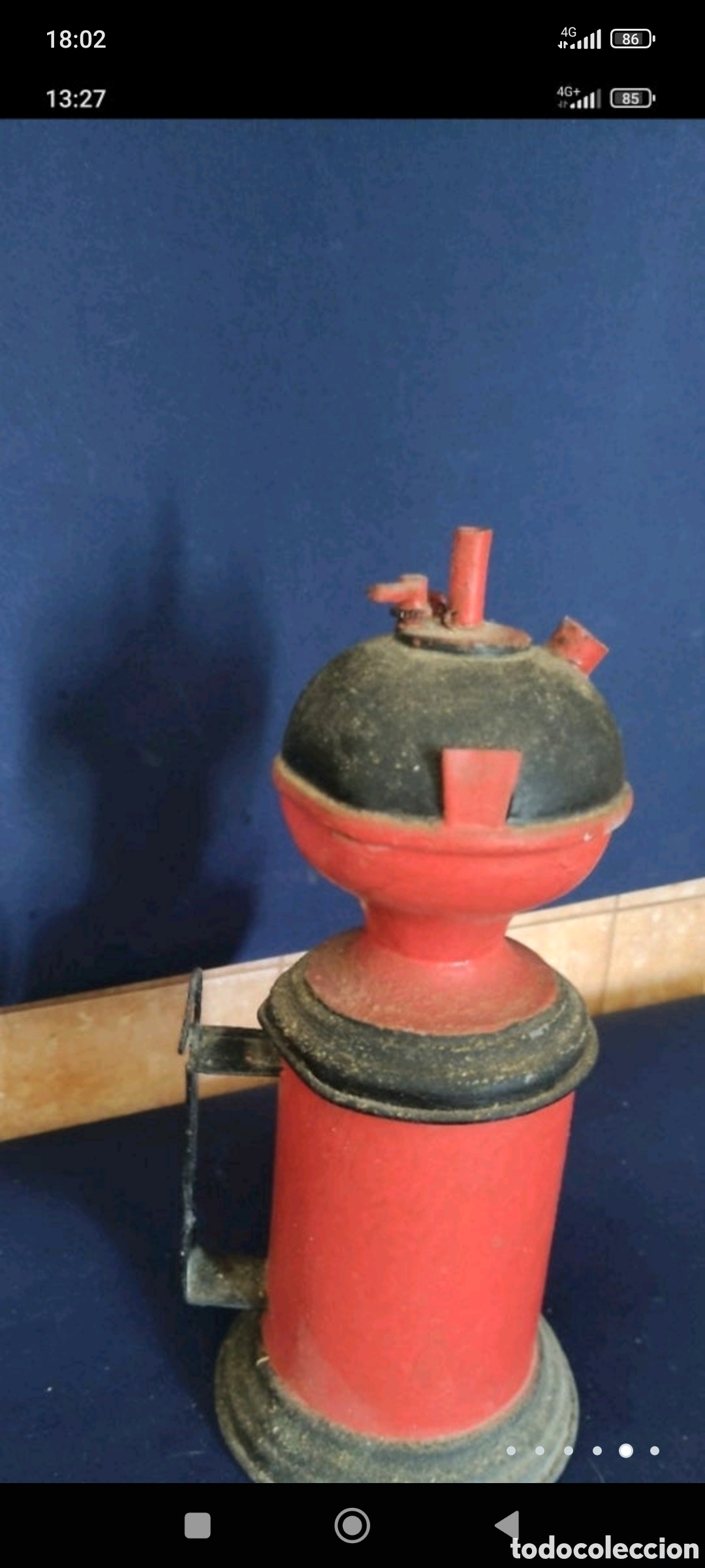 Antig&uuml;edades: ANTIGUA LAMPARA DE CARBURO - Foto 3