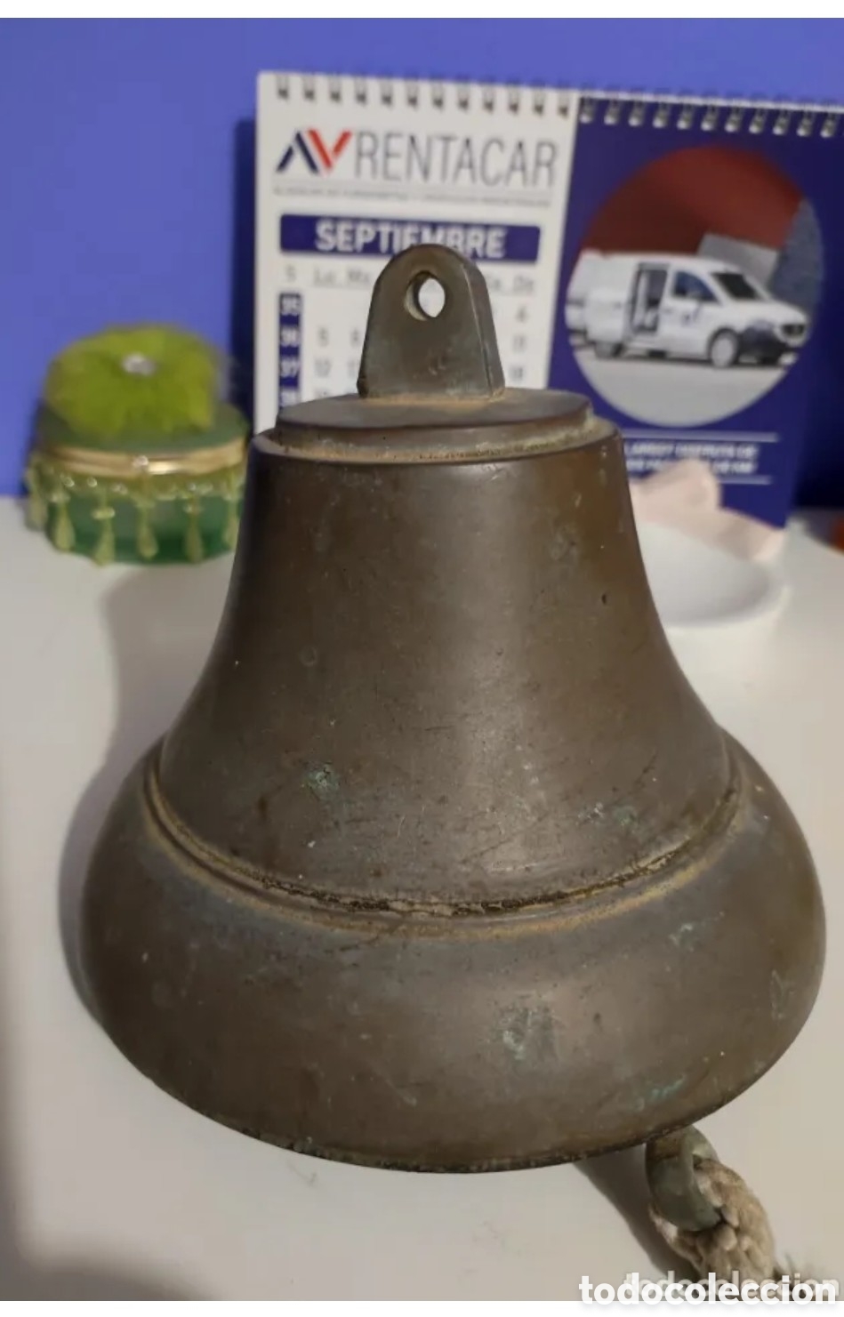 Antig&uuml;edades: Antigua campana de barco - Foto 1