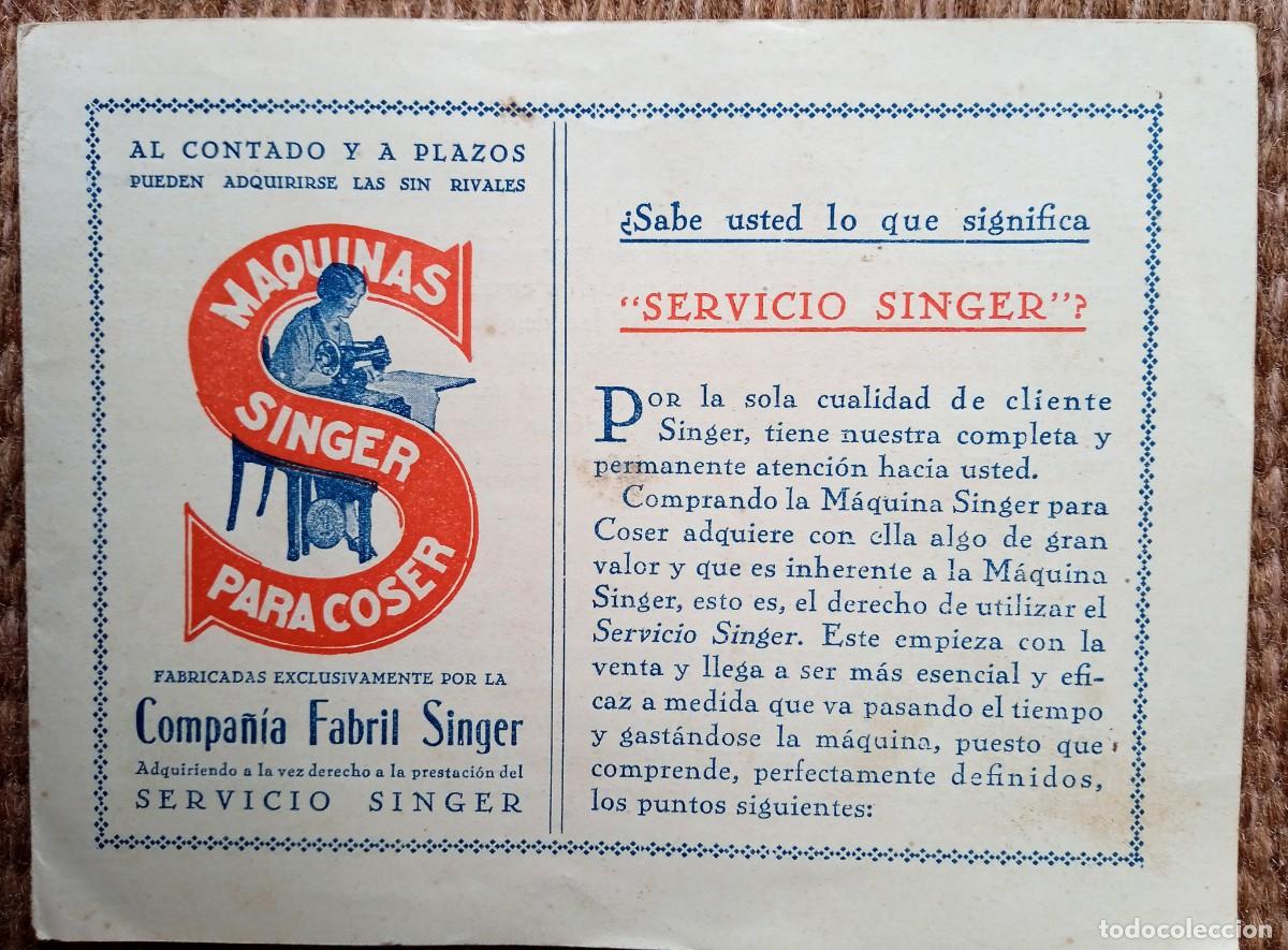 Antig&uuml;edades: MAQUINA PARA COSER SINGER - SERVICIO SINGER - Foto 1