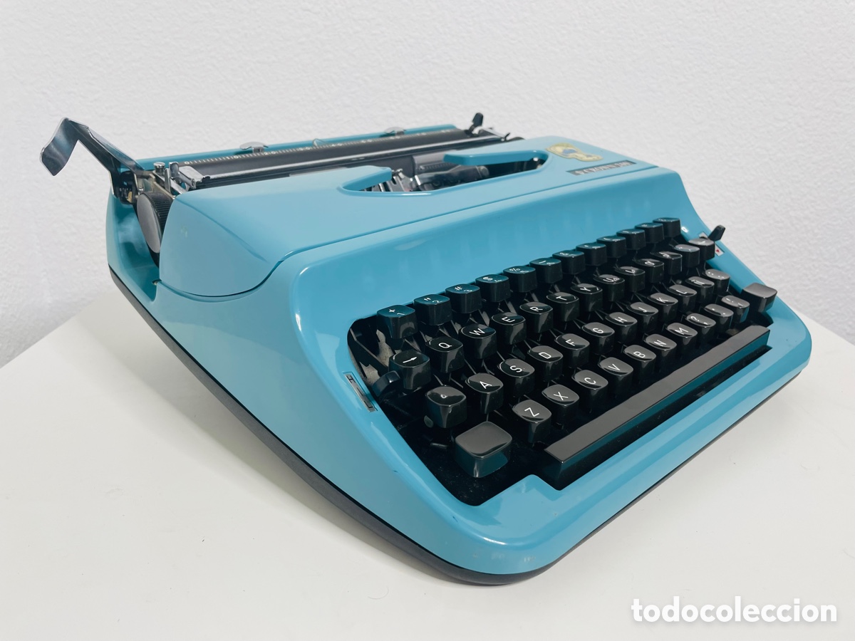 Antig&uuml;edades: Crown 200 Blue Smurf Typewriter Japan - Foto 2