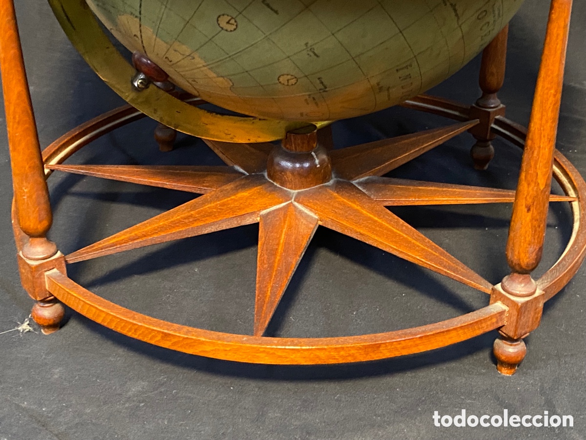 Antig&uuml;edades: Raro Globo terrestre Paluzie. - Foto 2