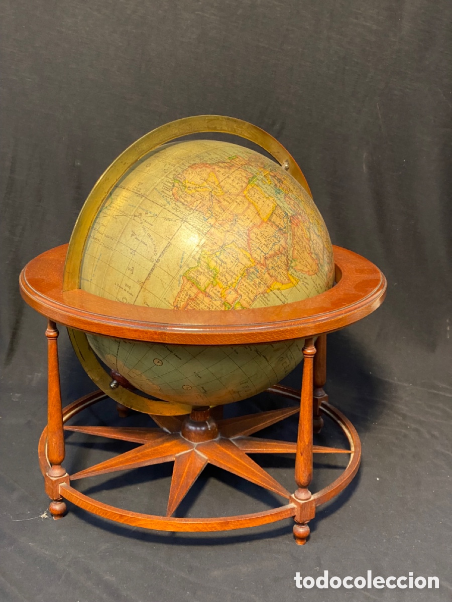 Antig&uuml;edades: Raro Globo terrestre Paluzie. - Foto 1