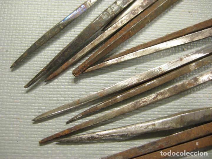 Antig&uuml;edades: MANGO CON LIMAS O BURILES. HERRAMIENTAS ANTIGUAS. - Foto 3