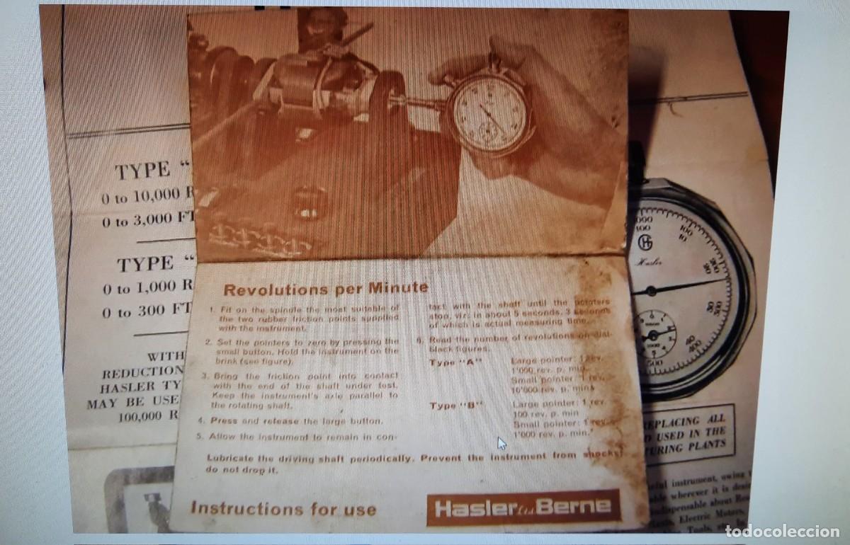 Antig&uuml;edades: Tac&oacute;metro suizo Hasler - Bern - Foto 13