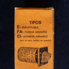Antigüedades: INTERRUPTOR INDUSTRIAL EMPOTRABLE TELERGÓN MODELO T. 600 V., 10 A. NUEVO EN SU CAJA (2)