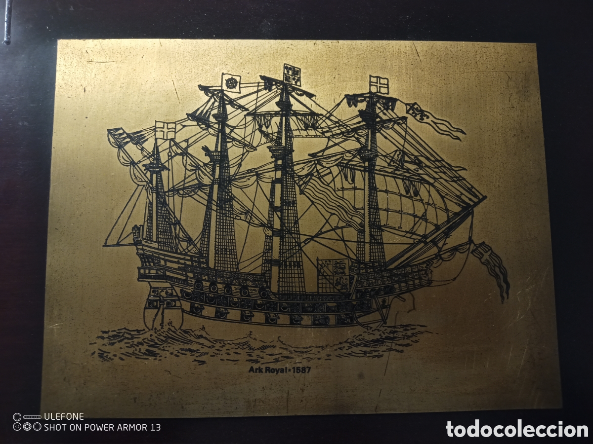 Antig&uuml;edades: Cuadro n&aacute;utico nav&iacute;o Royal Oak - Foto 2