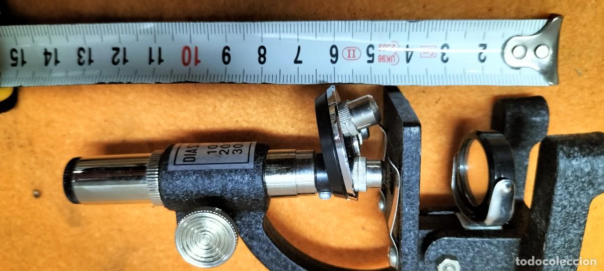 Antig&uuml;edades: microscopio mini 13 cm - Foto 2