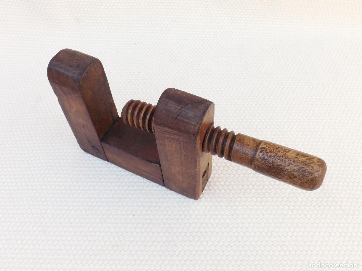 Antig&uuml;edades: ANTIGUO SARGENTO, GATO DE MADERA DE CARPINTERO - Foto 4