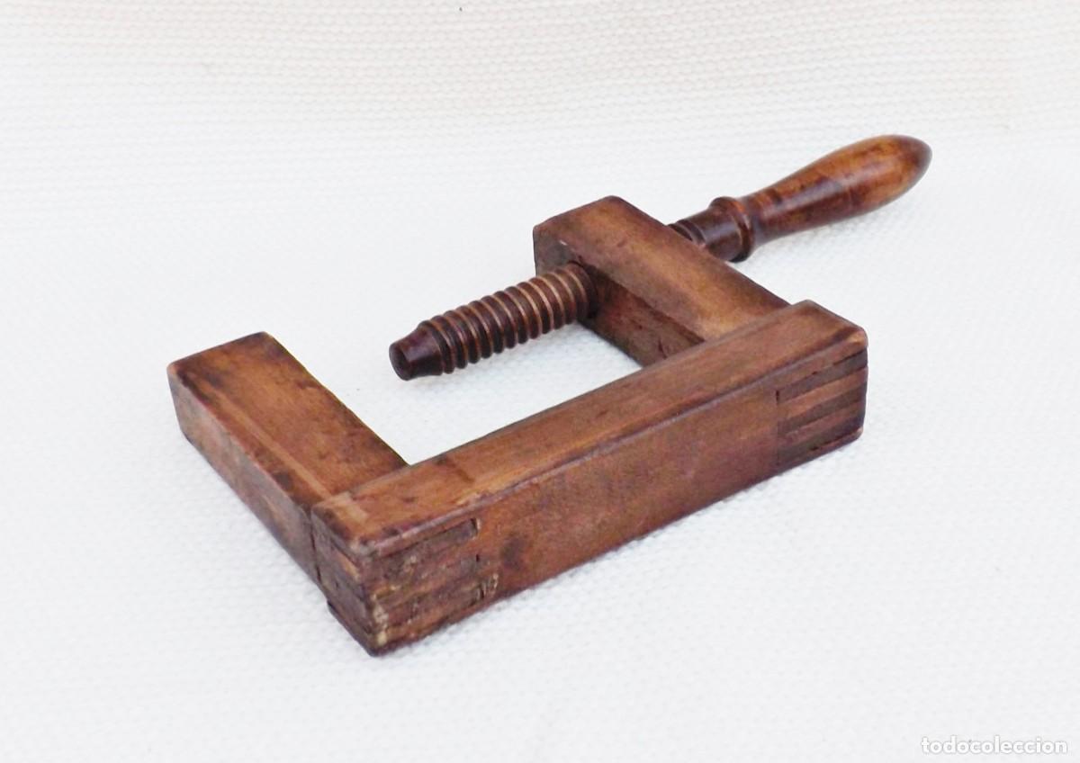 Antig&uuml;edades: ANTIGUO SARGENTO, GATO DE MADERA DE CARPINTERO - Foto 3