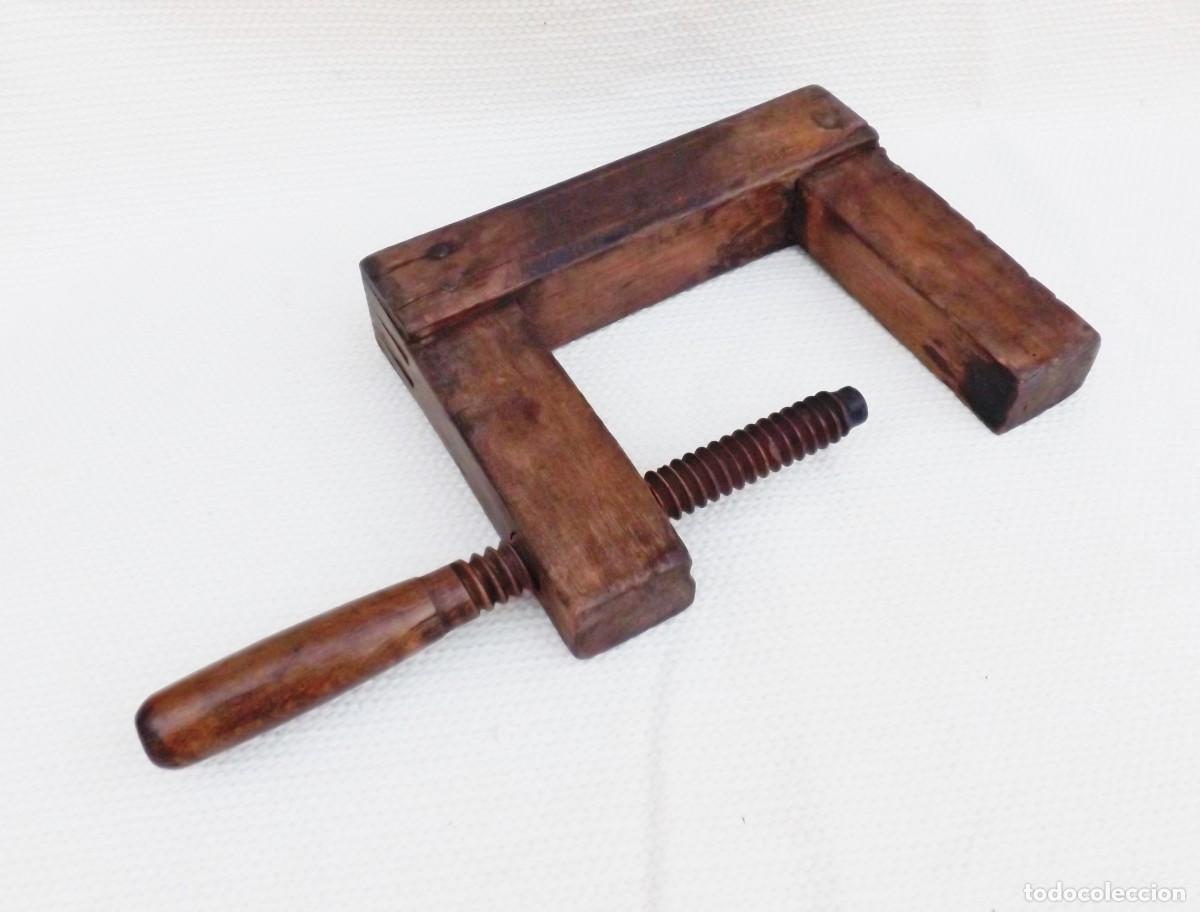 Antig&uuml;edades: ANTIGUO SARGENTO, GATO DE MADERA DE CARPINTERO - Foto 3