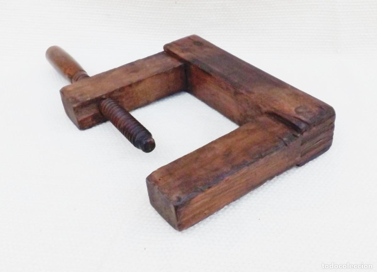 Antig&uuml;edades: ANTIGUO SARGENTO, GATO DE MADERA DE CARPINTERO - Foto 6