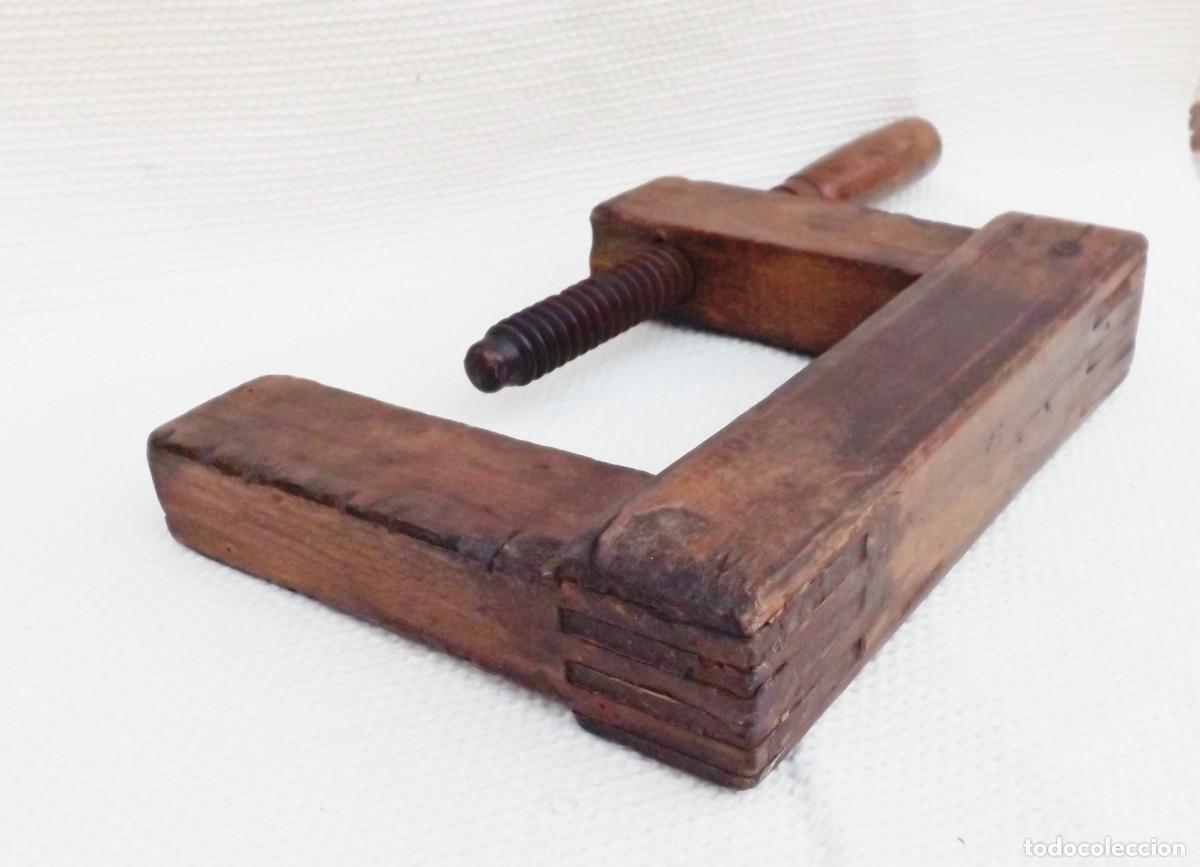 Antig&uuml;edades: ANTIGUO SARGENTO, GATO DE MADERA DE CARPINTERO - Foto 7