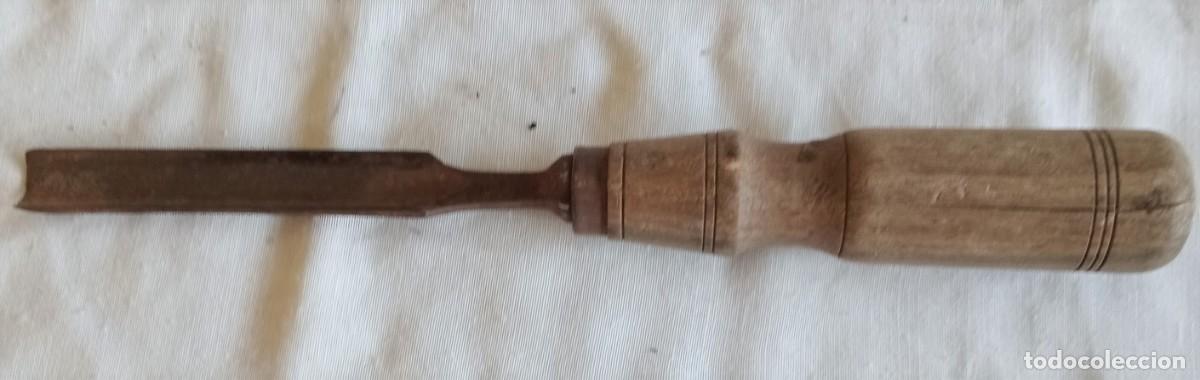 Antig&uuml;edades: GUBIA PARA TALLAR LA MADERA, 2 CM DE ANCHO - Foto 2