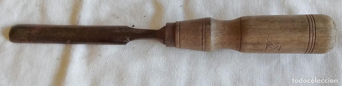 Antig&uuml;edades: GUBIA PARA TALLAR LA MADERA, 2 CM DE ANCHO - Foto 3