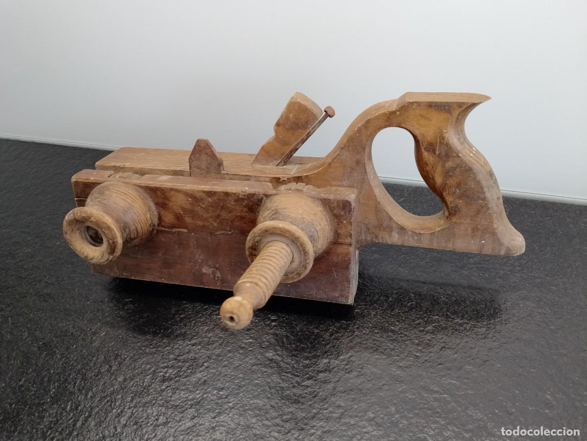antiguo cepillo de carpintero, garlopa, acanala - Buy Antique