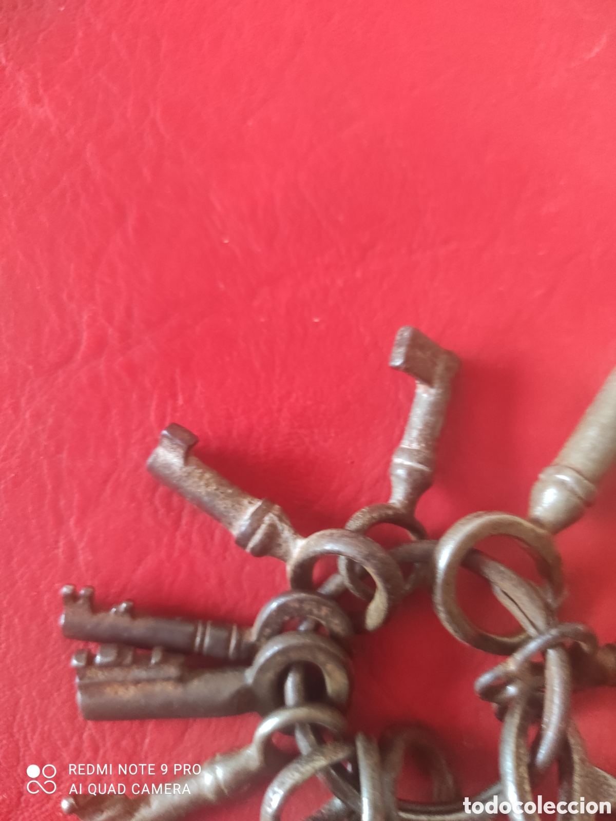 Antig&uuml;edades: Lote de 11 mini llaves antiguas en forja - Foto 4