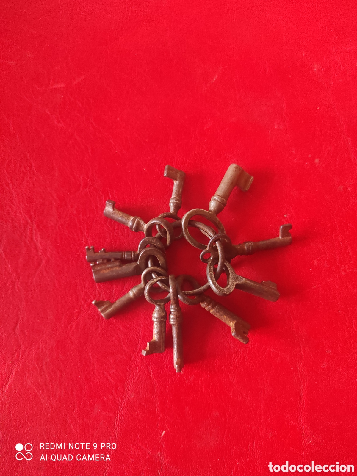 Antig&uuml;edades: Lote de 11 mini llaves antiguas en forja - Foto 1