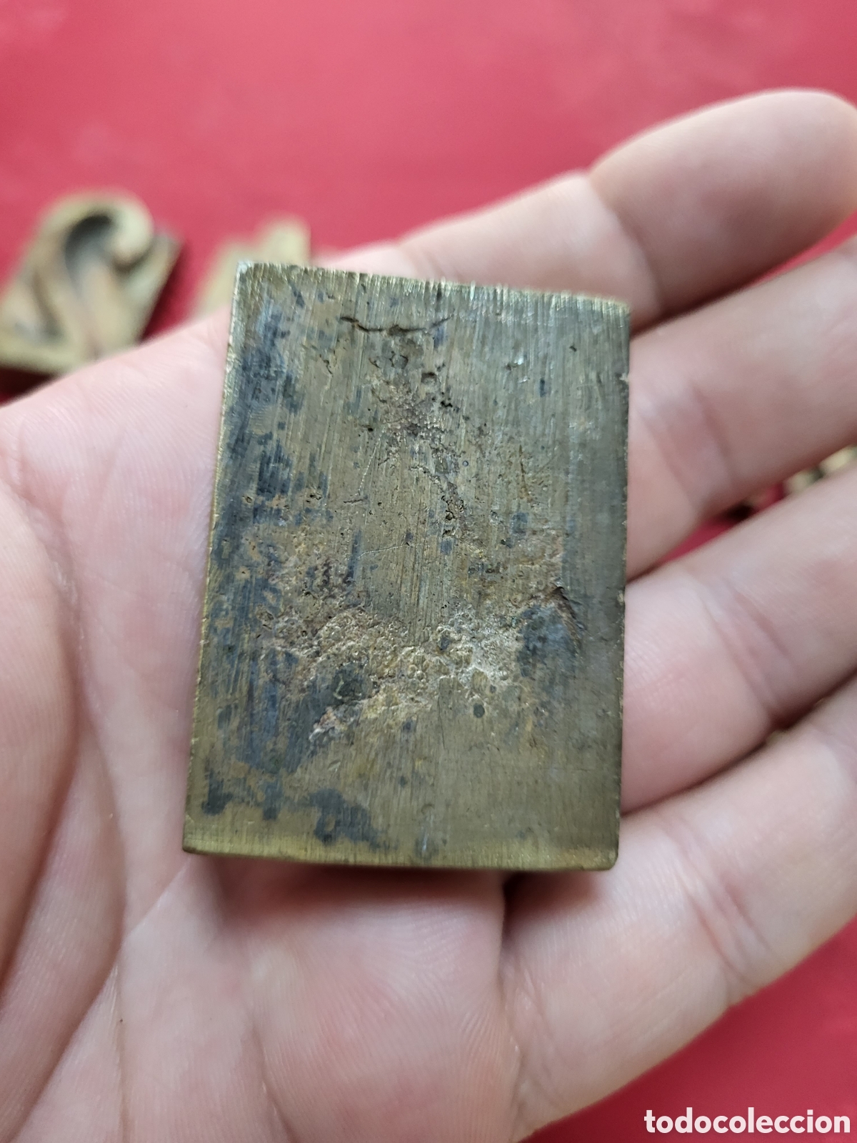 Antig&uuml;edades: ■ LOTE DE NUMERO Y LETRAS PARA IMPRENTA BRONCE. - Foto 6