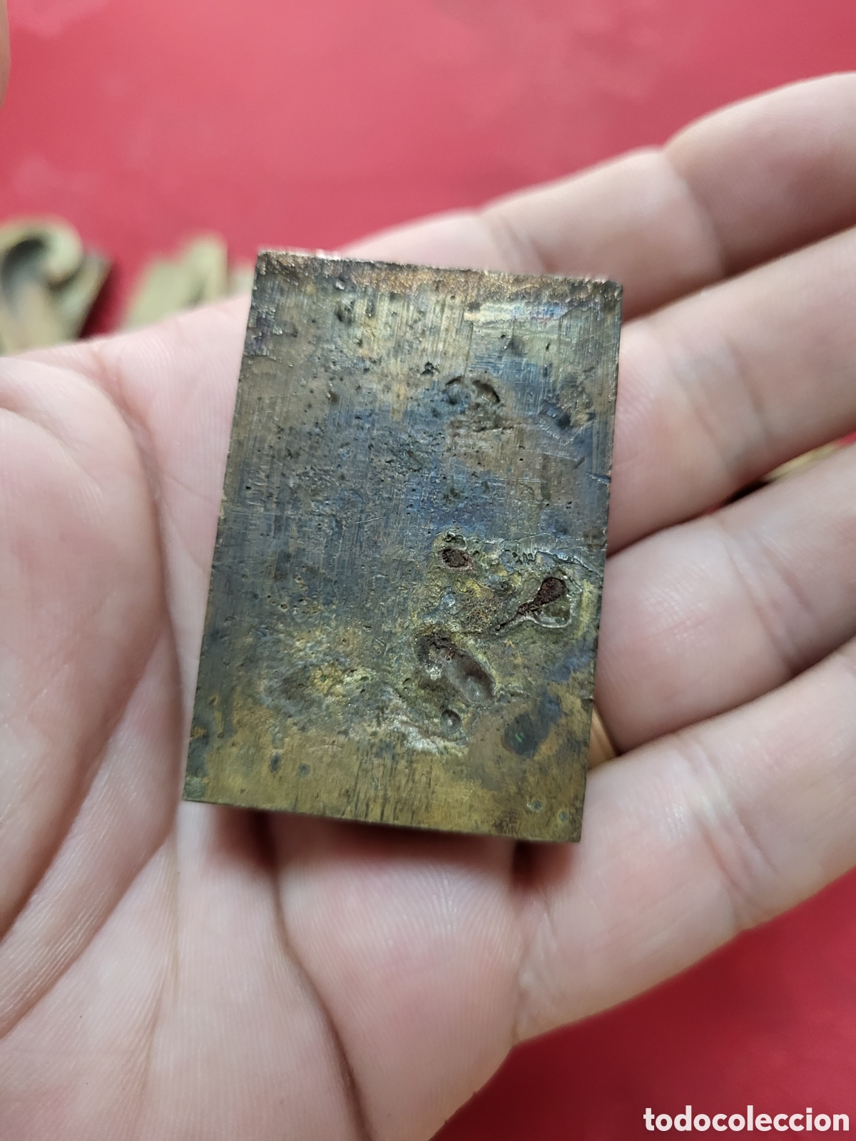 Antig&uuml;edades: ■ LOTE DE NUMERO Y LETRAS PARA IMPRENTA BRONCE. - Foto 9
