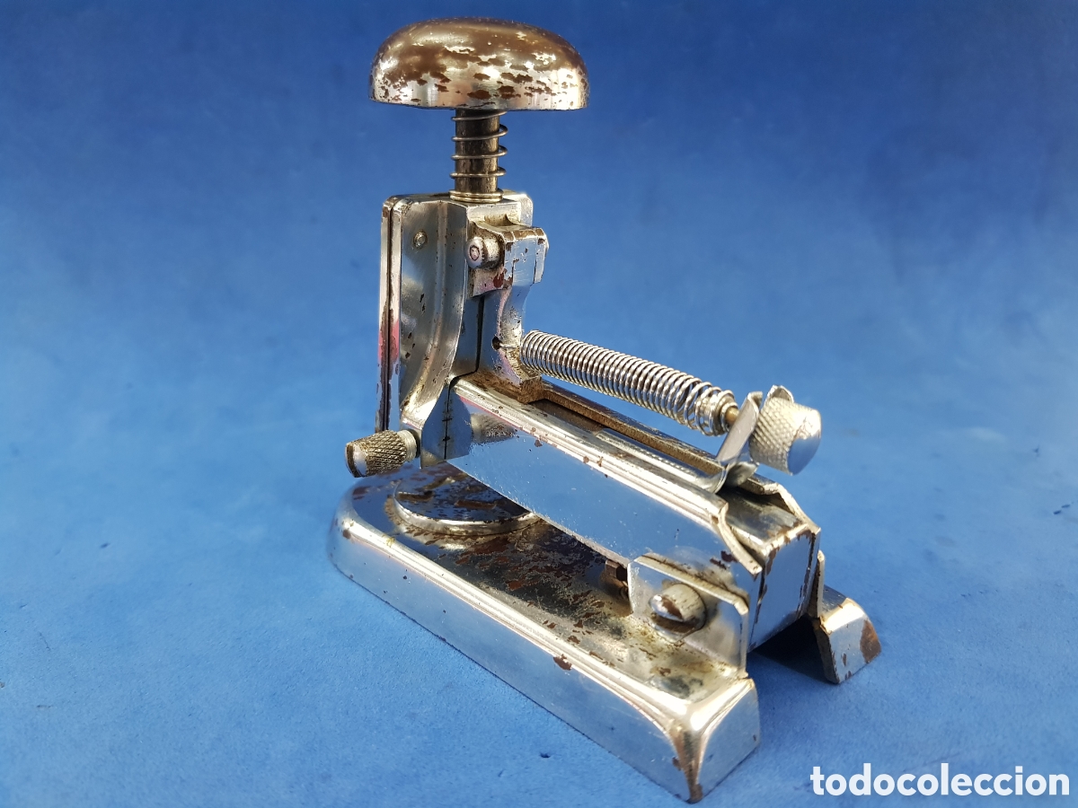 Antig&uuml;edades: Grapadora de mesa modelo n&deg;5 - Foto 3