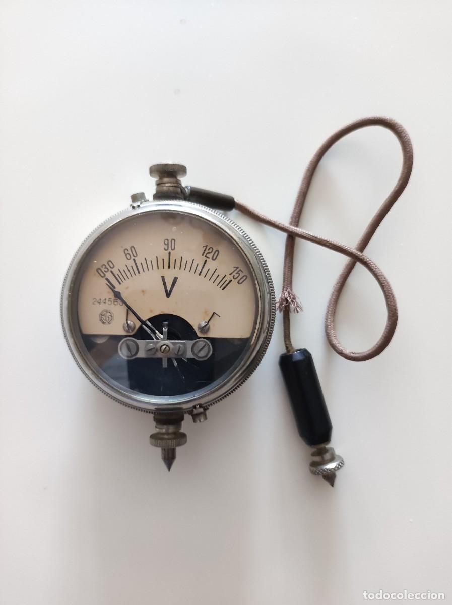 Antig&uuml;edades: Antiguo volt&iacute;metro de bolsillo - Foto 1