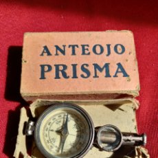Antigüedades: ANTIGUO ANTEOJO PRISMA ,CON 4 LENTES BRUJULA Y ESPEJO