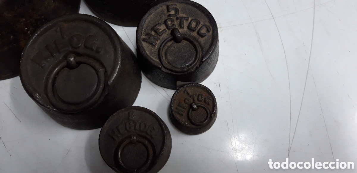 Antig&uuml;edades: Juego de seis pesas. - Foto 3