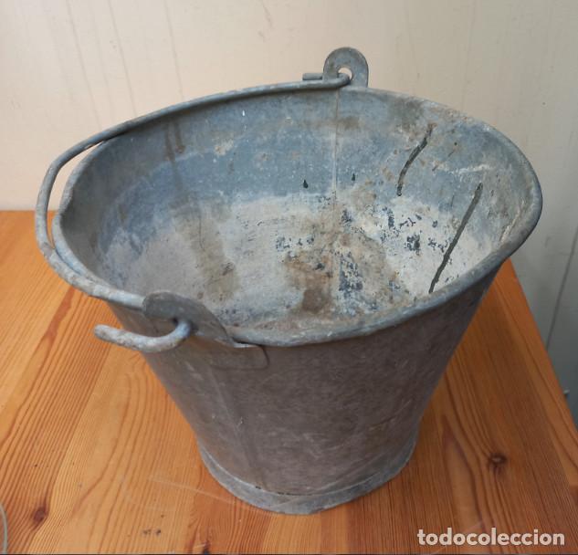 Antig&uuml;edades: ANTIGUO CUBO DE CHAPA - Foto 4