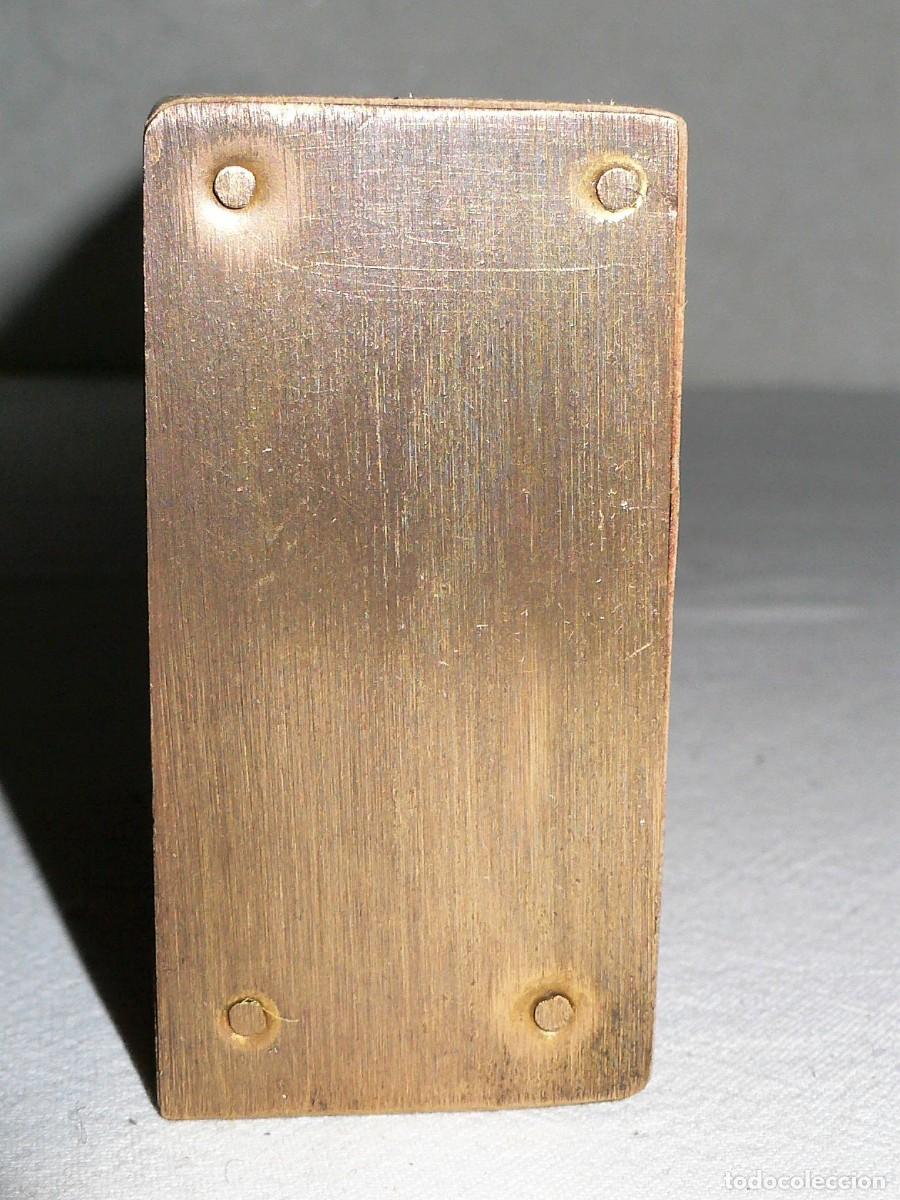Antig&uuml;edades: ANTIGUO NIVEL DE BURBUJA EN MADERA Y BRONCE - Foto 9