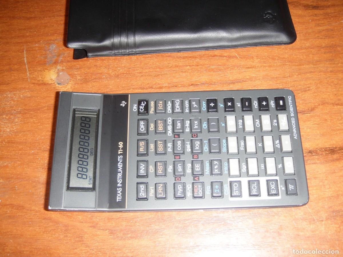 Antig&uuml;edades: CALCULADORA TEXAS INSTRUMENTS TI-60 CON FUNDA FUNCIONANDO - Foto 2