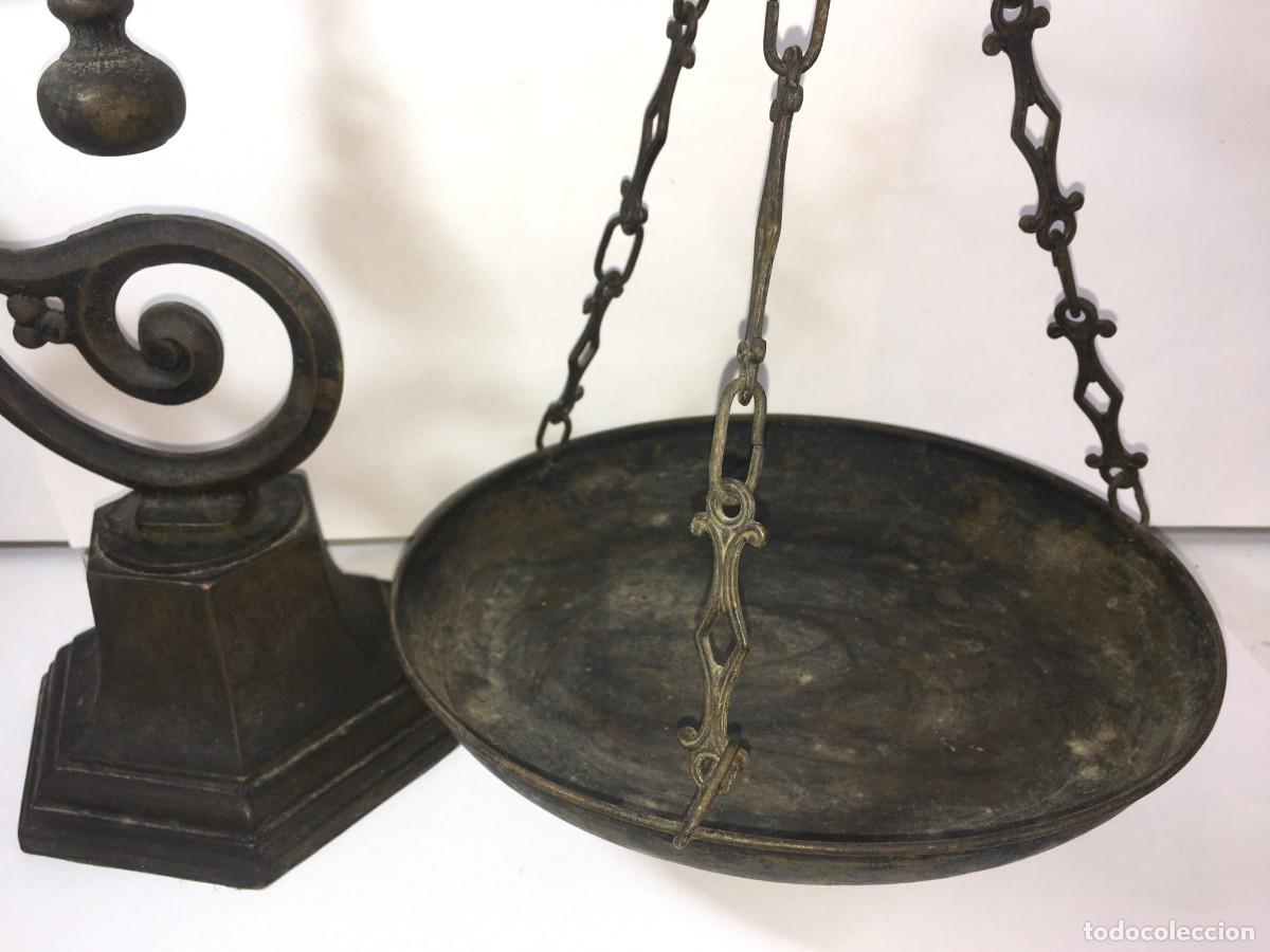Antig&uuml;edades: ANTIGUA BALANZA DE BRONCE MODERNISTA - Foto 5