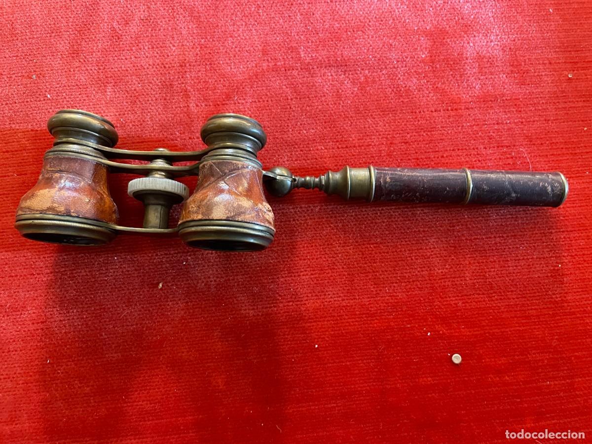 Antig&uuml;edades: GEMELOS DE TEATRO CON MANGO EXTENSIBLE - IMPERTINENTES S. XIX - Foto 2