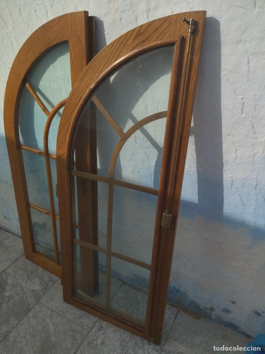 Antig&uuml;edades: PRECIOSAS PUERTAS DE MADERA DE ROBLE ESTILO INGLES DE VITRINA. - Foto 7