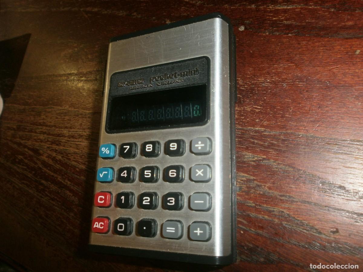 Antig&uuml;edades: Casio Pocket mini electronic calculadora vintage - funcionando - Foto 2