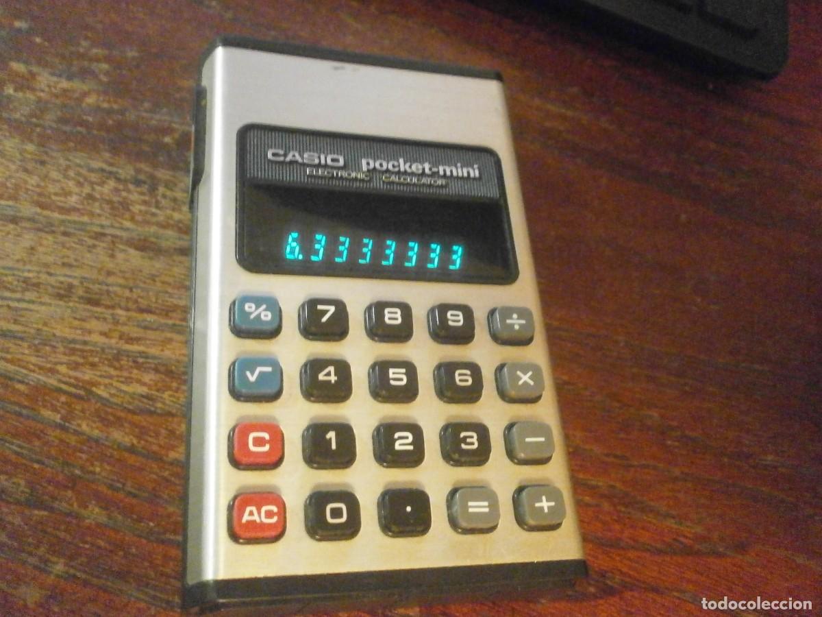 Antig&uuml;edades: Casio Pocket mini electronic calculadora vintage - funcionando - Foto 5