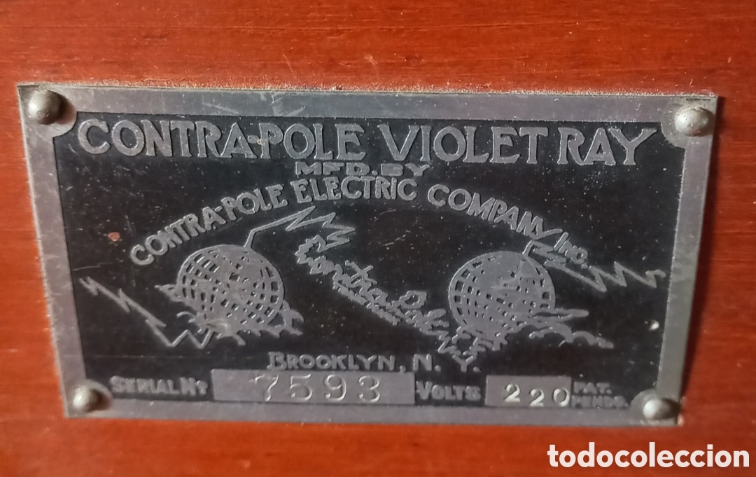 Antig&uuml;edades: Contra Pole Violet Ray. Todo Original - Foto 2