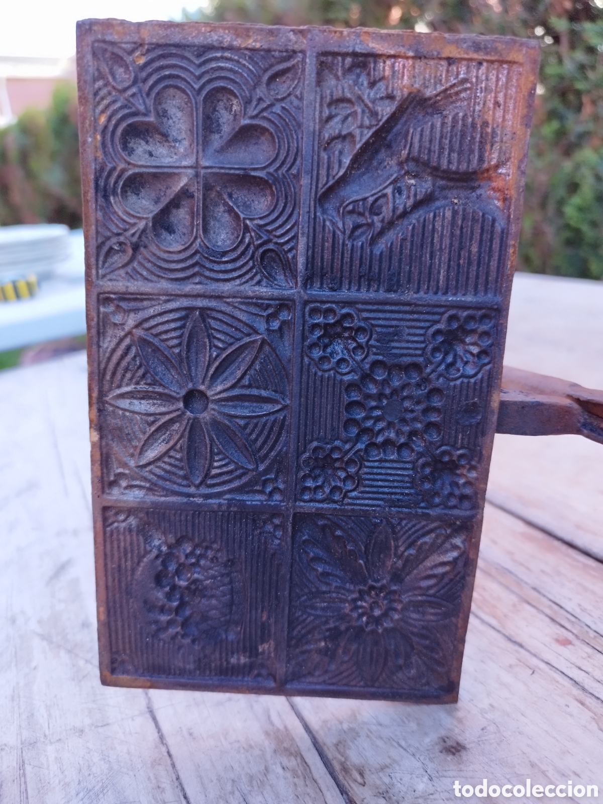 Antig&uuml;edades: Antiguo molde de galletas gran tama&ntilde;o - Foto 1