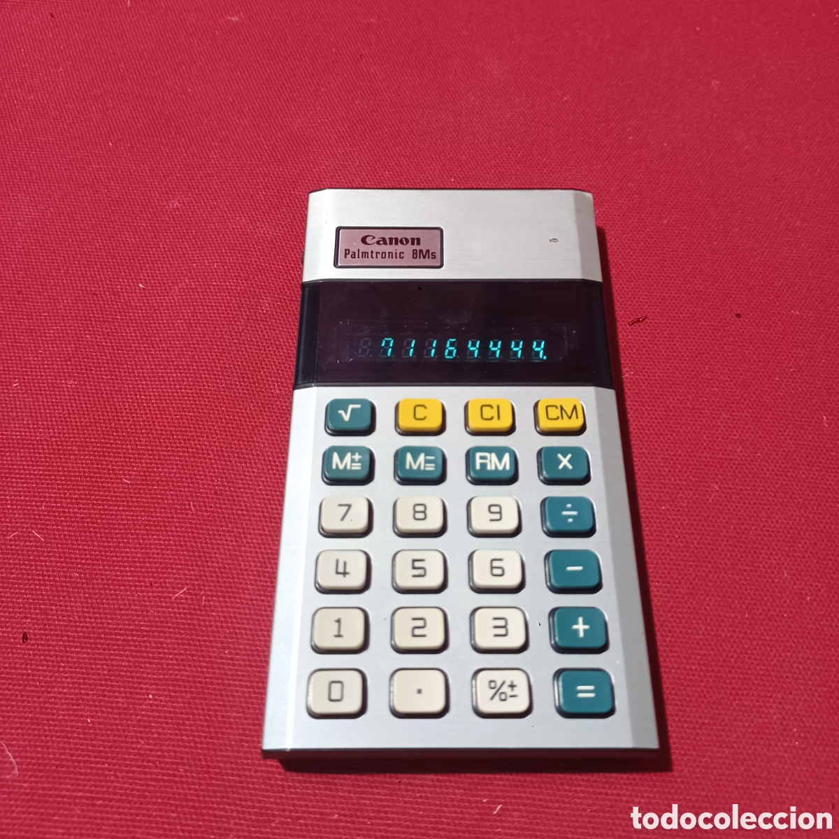 Antig&uuml;edades: Calculadora CANON PALMTRONIC 8MS funcionando perfectamente impecable - Foto 1