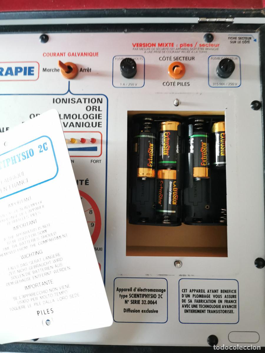 Antig&uuml;edades: Malet&iacute;n de electroterapia. Scientiphysio 2C. Electromasage. Versi&oacute;n mixta pilas-corriente - Foto 5