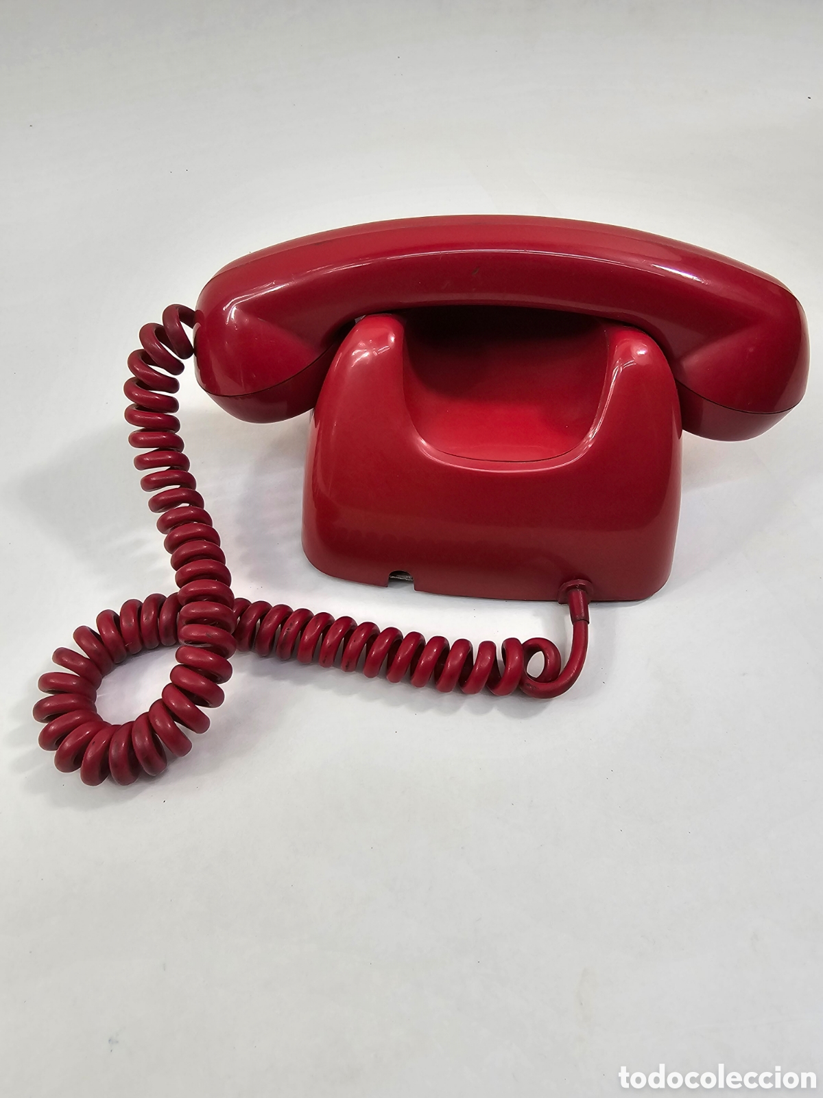 Tel&eacute;fonos: Tel&eacute;fono vintage Heraldo Rojo de botones - Foto 4