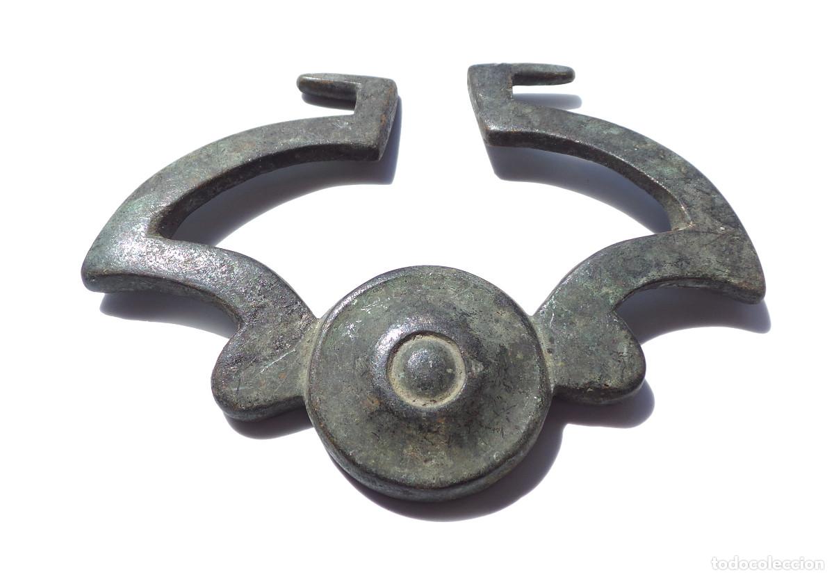 Antig&uuml;edades: ALDABA, ASA DE CALDERO EN BRONCE. 12,5X9,5. - Foto 2