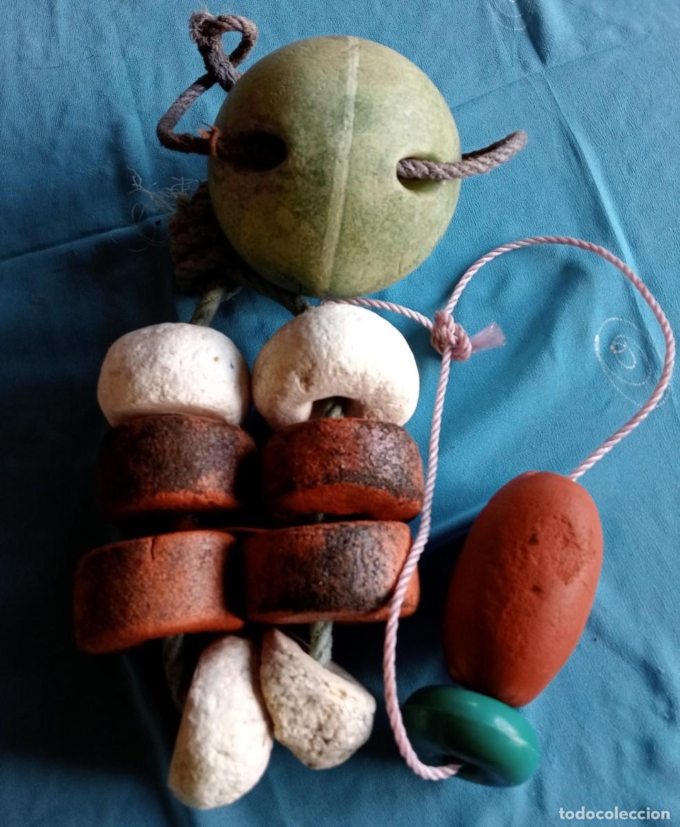 Antig&uuml;edades: LOTE 9 BOYAS PEQUE&Ntilde;AS DE PLASTICO - Foto 5