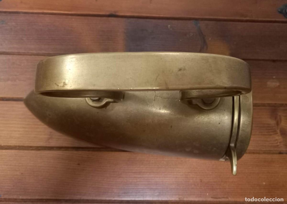 Antig&uuml;edades: ANTIGUA PLANCHA DE BRONCE - BLOQUE DE HIERRO PARA EL INTERIOR - Foto 5