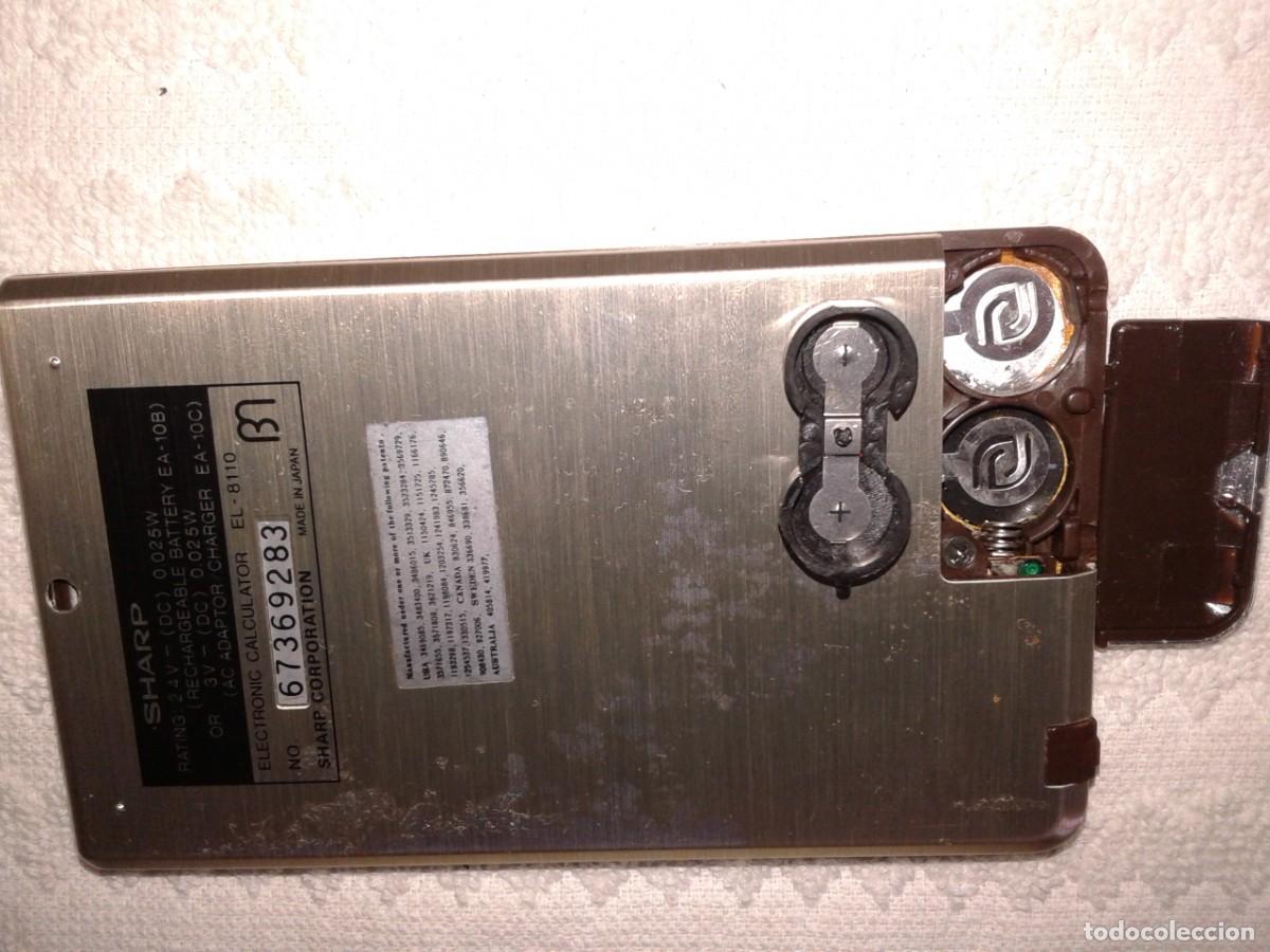 Antig&uuml;edades: CALCULADORA SHARP, ANTIGUA, SHARP EL-8110, M - Foto 3