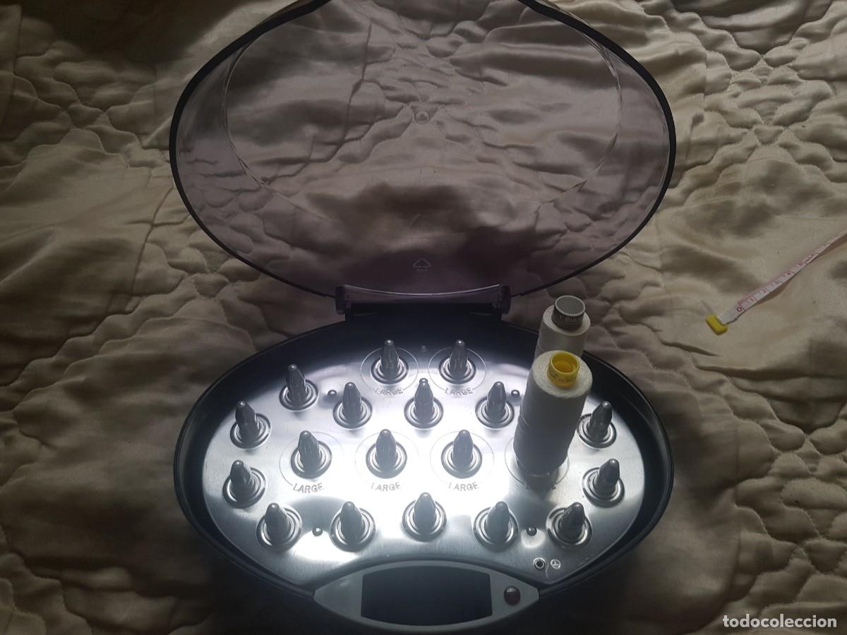 Antig&uuml;edades: ESTUCHE CONTENEDOR DE BOBINAS DE HILO - Foto 4