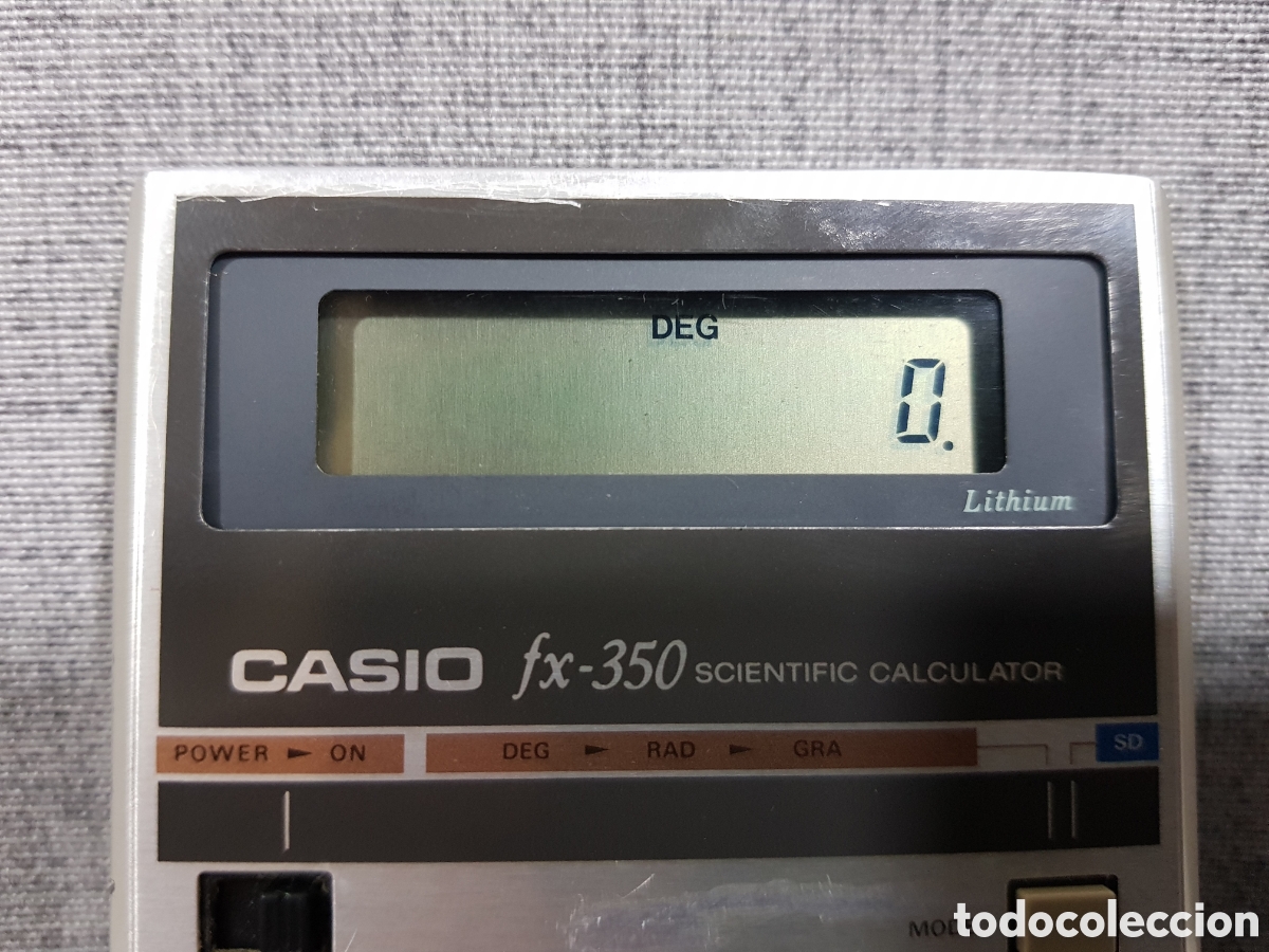 Antig&uuml;edades: CASIO FX-350 CALCULADORA CIENT&Iacute;FICA CON FUNDA Y CAJA - Foto 3