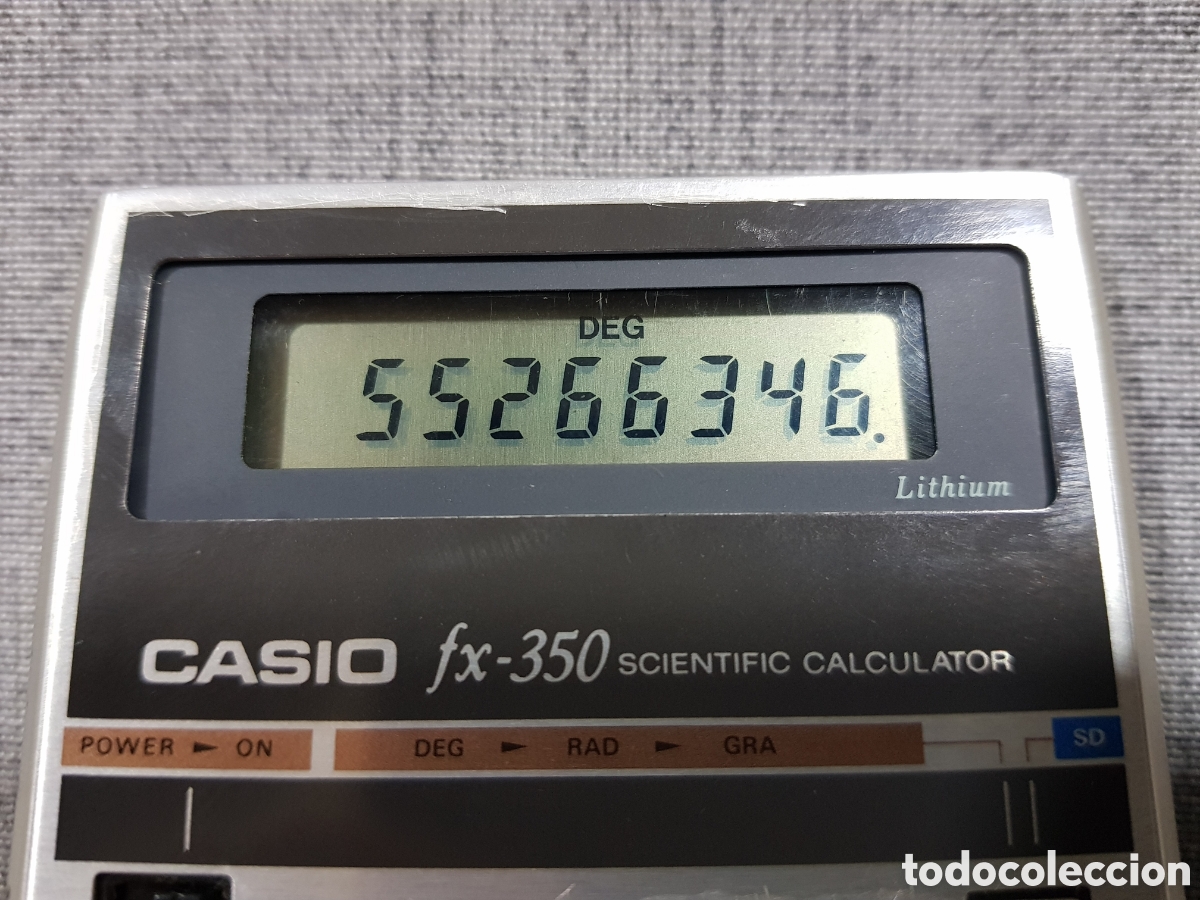 Antig&uuml;edades: CASIO FX-350 CALCULADORA CIENT&Iacute;FICA CON FUNDA Y CAJA - Foto 4