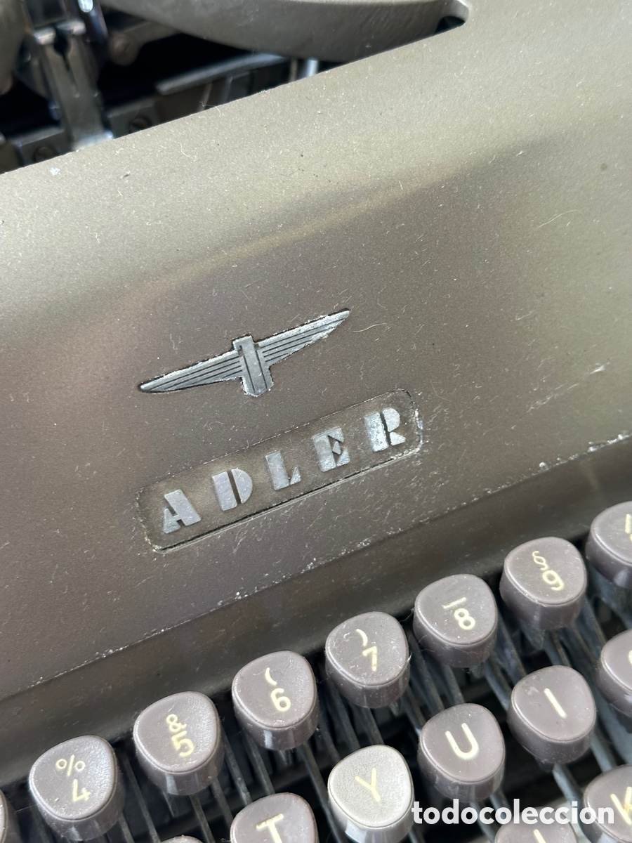 Antig&uuml;edades: M&aacute;quina de escribir adler - Foto 7